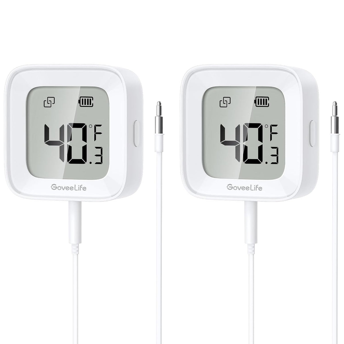 GoveeLife Bluetooth Refrigerator Thermometer with LCD Disaplay
