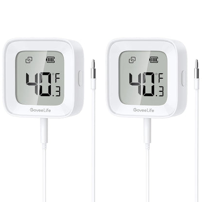 GoveeLife Bluetooth Refrigerator Thermometer with LCD Disaplay