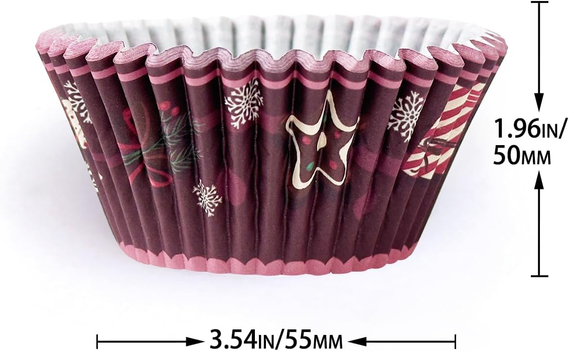 qiqee 300PCS Mini Gradient Cupcake Liners Cupcake Cups 6 Designs Blue Gradient Cupcake Papers Baking Cups Cupcake Wrappers (Small Size)