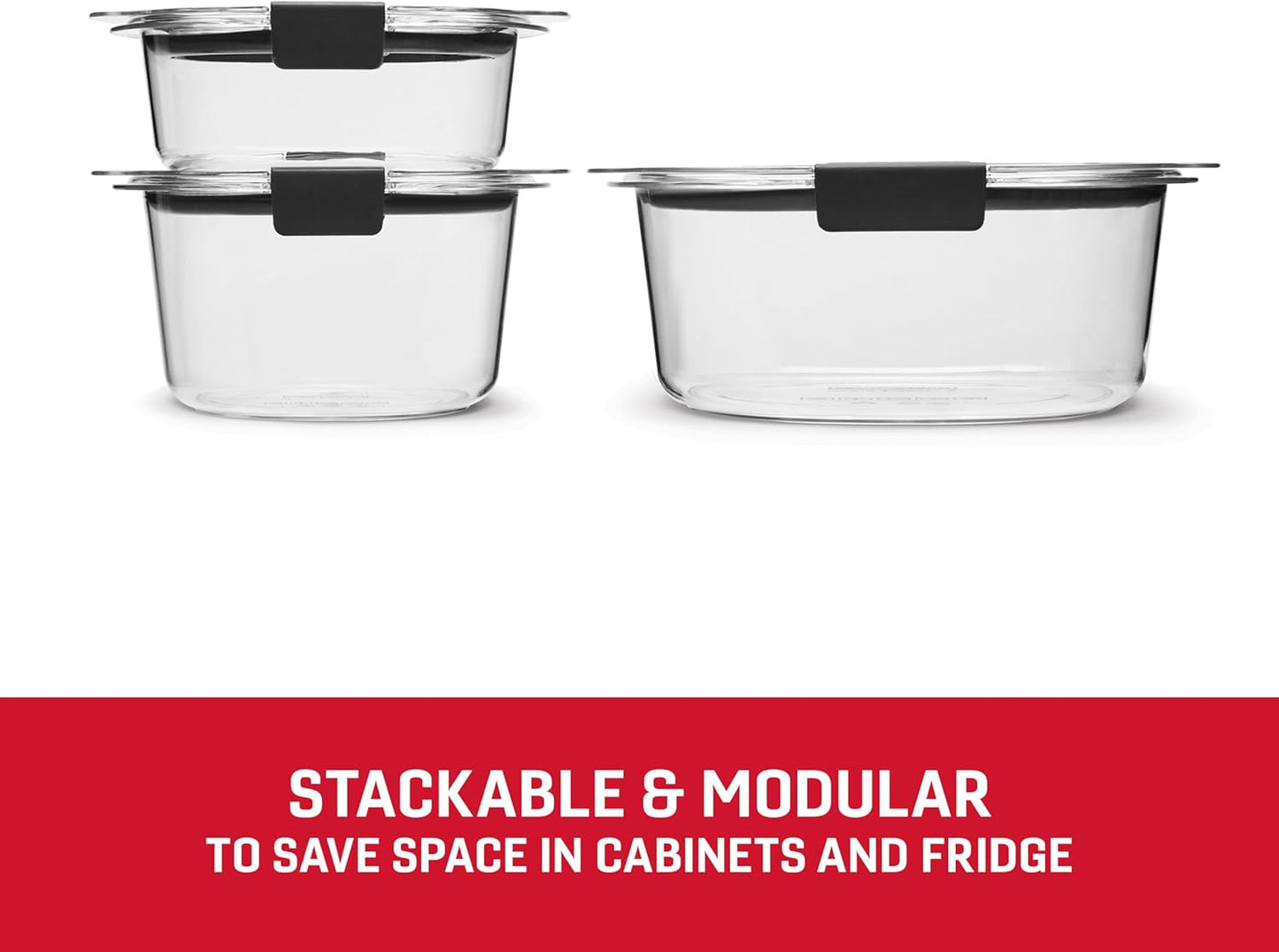 Rubbermaid Brilliance BPA Free 44-Piece Food Storage Containers Set Airtight Leak-Proof with Lids for Meal Prep Lunch and Leftovers