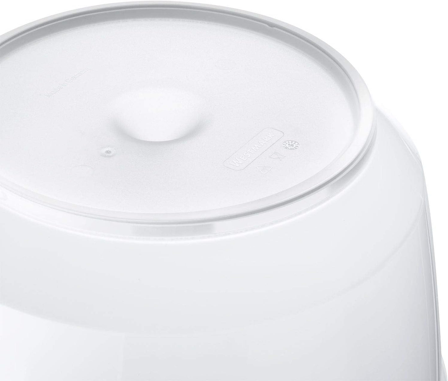 Westmark Salad Spinner, Capacity: 4.4 litres, ø 23.5 cm, Plastic, BPA-Free, Spinderella, Colour: Transparent/White/Green, 243022E1