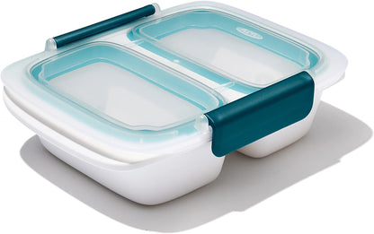OXO Good Grips Prep & Go Snack & Dip Container, Snack Fuss-Free on the Move, Leakproof Reusable Small Meal Food Storage and Lid, Food Containers with Lids, Snack Organizer, 1.6 Cups/0.4 L