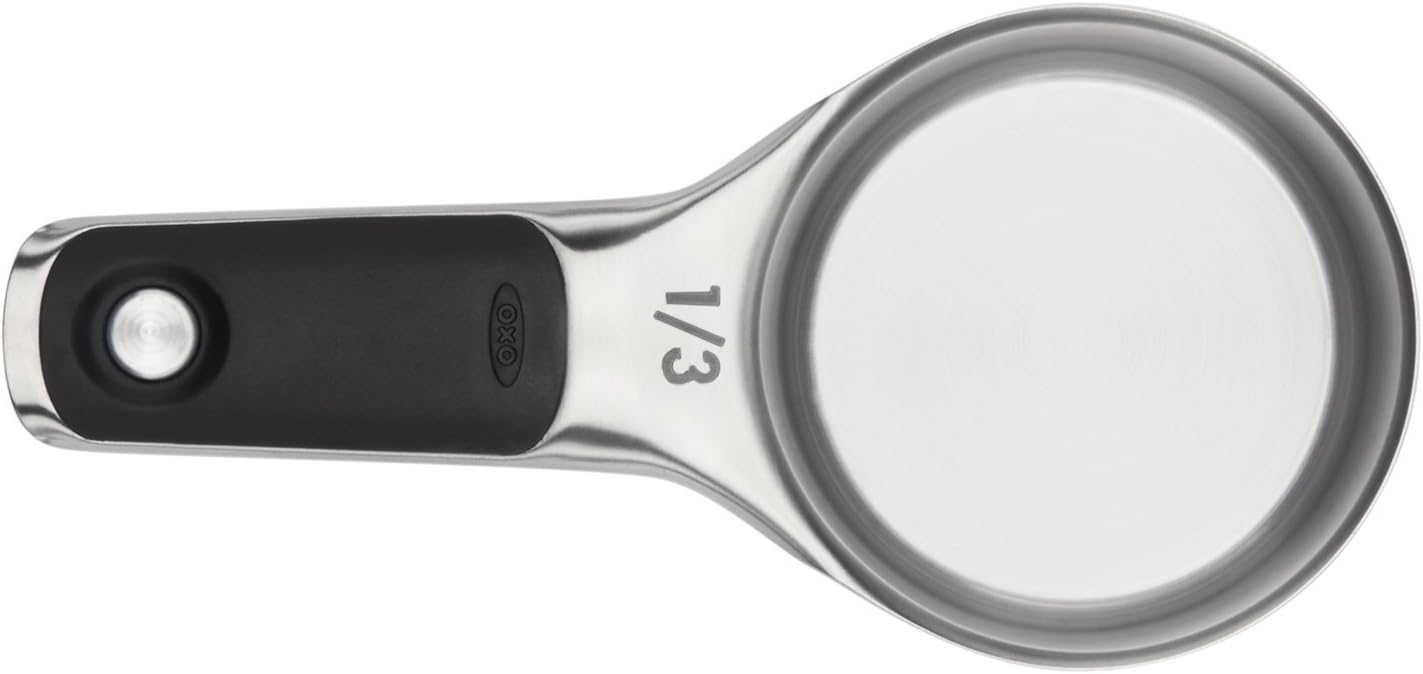 OXO Good Grips 4 Piece Stainless Steel Measuring Cups with Magnetic Snaps