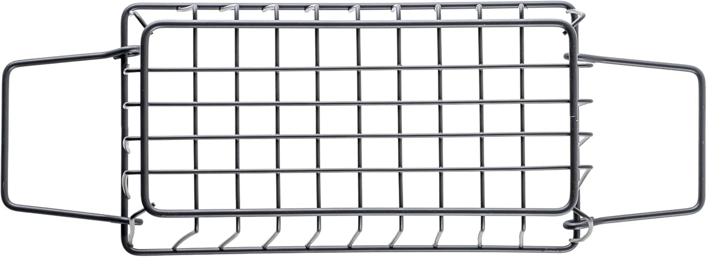 G.E.T. WB-315-MG Heavy Duty Iron Wire Utility Storage Basket/Bin with Handles, 11" x 8" x 8"