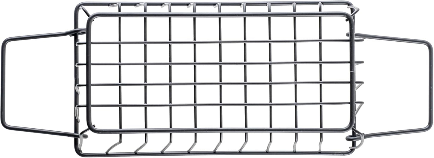 G.E.T. WB-315-MG Heavy Duty Iron Wire Utility Storage Basket/Bin with Handles, 11" x 8" x 8"