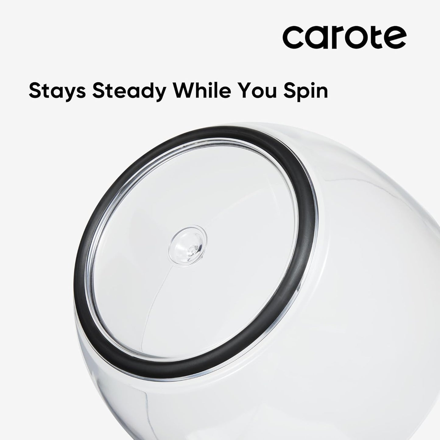 CAROTE 6.4 Qt Stainless Steel Salad Spinner, Large Lettuce Spinner Vegetable Fruit Washer, Vegetable Cleaner Salad Cleaner Lettuce Washer, Non-Slip Base, Multifunctional for Salad, Fruits