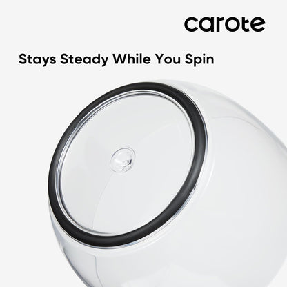 CAROTE 6.4 Qt Stainless Steel Salad Spinner, Large Lettuce Spinner Vegetable Fruit Washer, Vegetable Cleaner Salad Cleaner Lettuce Washer, Non-Slip Base, Multifunctional for Salad, Fruits