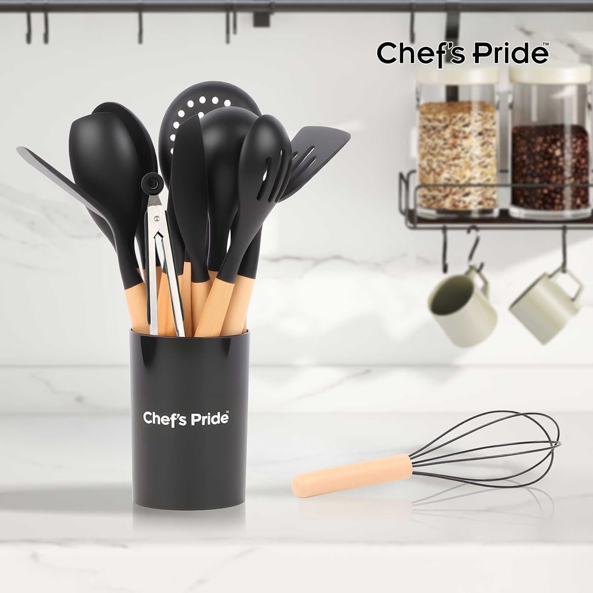 13-Pc. Silicone Utensil Set with Holder by Chef's Pride