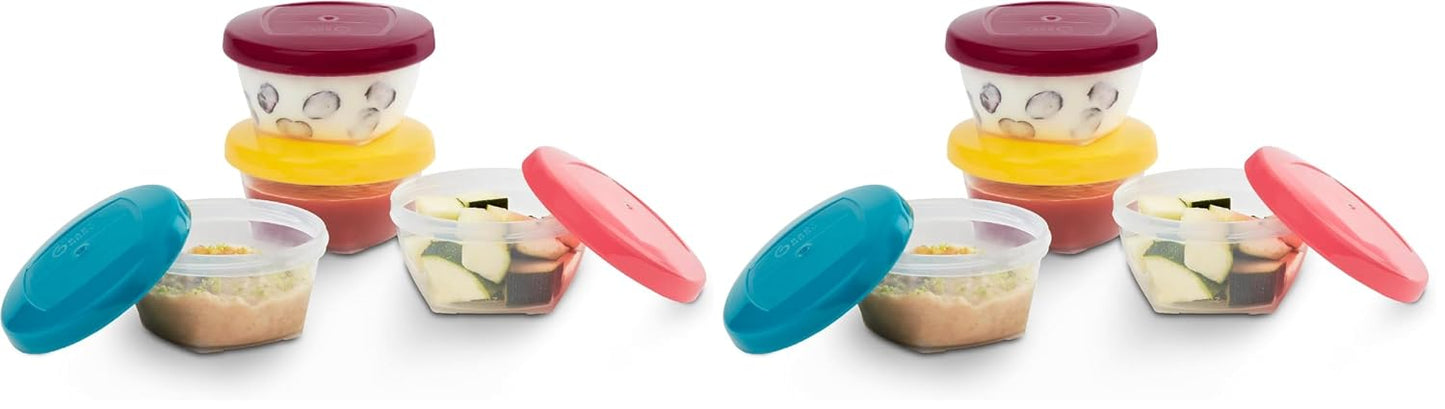 Babymoov Leak Proof Storage Bowls | BPA Free Containers With Lids, Ideal to Store Baby Food or Snacks for Toddlers (PICK YOUR SET SIZE)