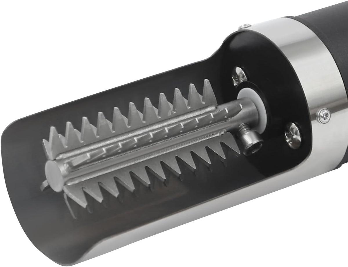 Electric Fish Scaler – 5500-7000 RPM High-Speed Stainless Steel Descaler, IPX5 Waterproof & 6-Sided Blades for Freshwater/Saltwater Fish – Kitchen & Commercial Use (Includes Adapter)