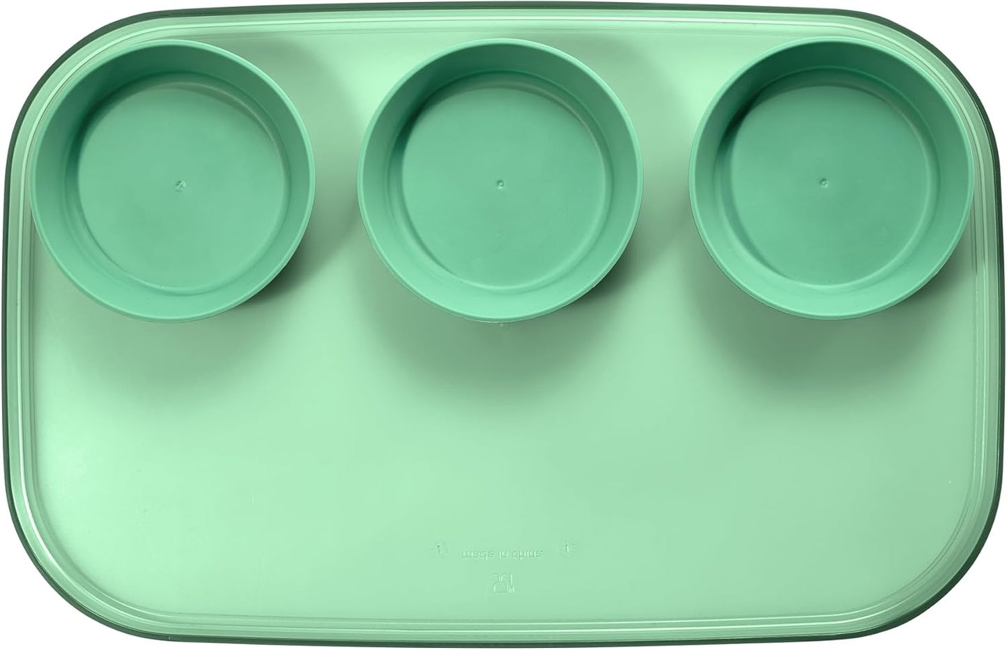 madesmart dipware 3 Bowl Serving Tray, Stackable & Removable Dip Bowls for Charcuterie, Guacomole, Snacks, Veggies, Premium Dishwasher & Microwave Safe, Multipurpose Plate & Bowl, Olive
