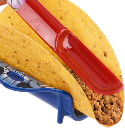 Prepara Talavera Taco Spoon, Set of 2, Red
