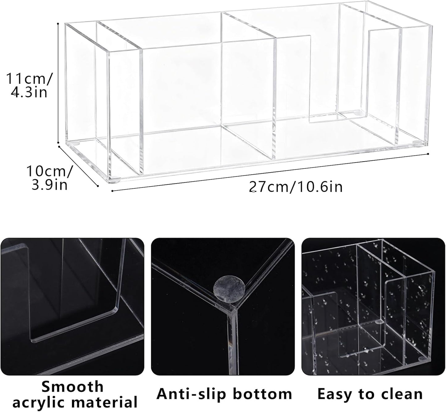 Cup Holder with Marker Slot, Acrylic Disposable Coffee Cup Dispenser Lids Straws Storage Organizer Mark Your Cup and Drink Up for Kitchen Bar Picnic Gathering Party Accessory