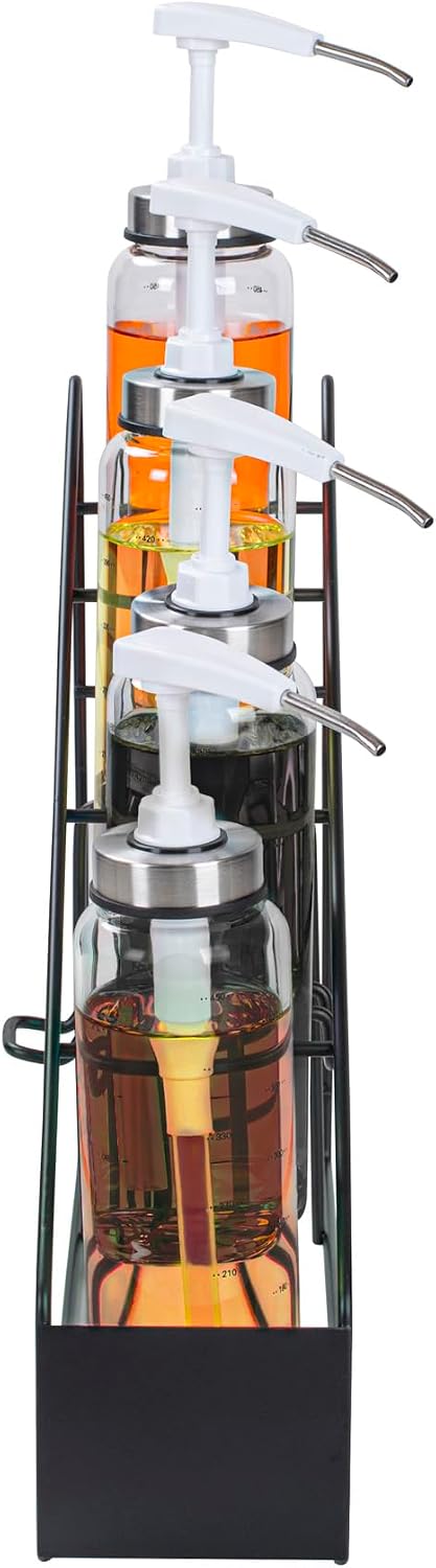 RW Base Black Iron Horizontal Portion Cup / Lid Organizer - 3 Section - 8 1/4" x 3" x 6" - 1 count box