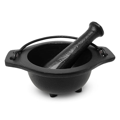 Cast Iron Cauldron Mortar and Pestle Set (MP3-Cauldron Mortar & Pestle)