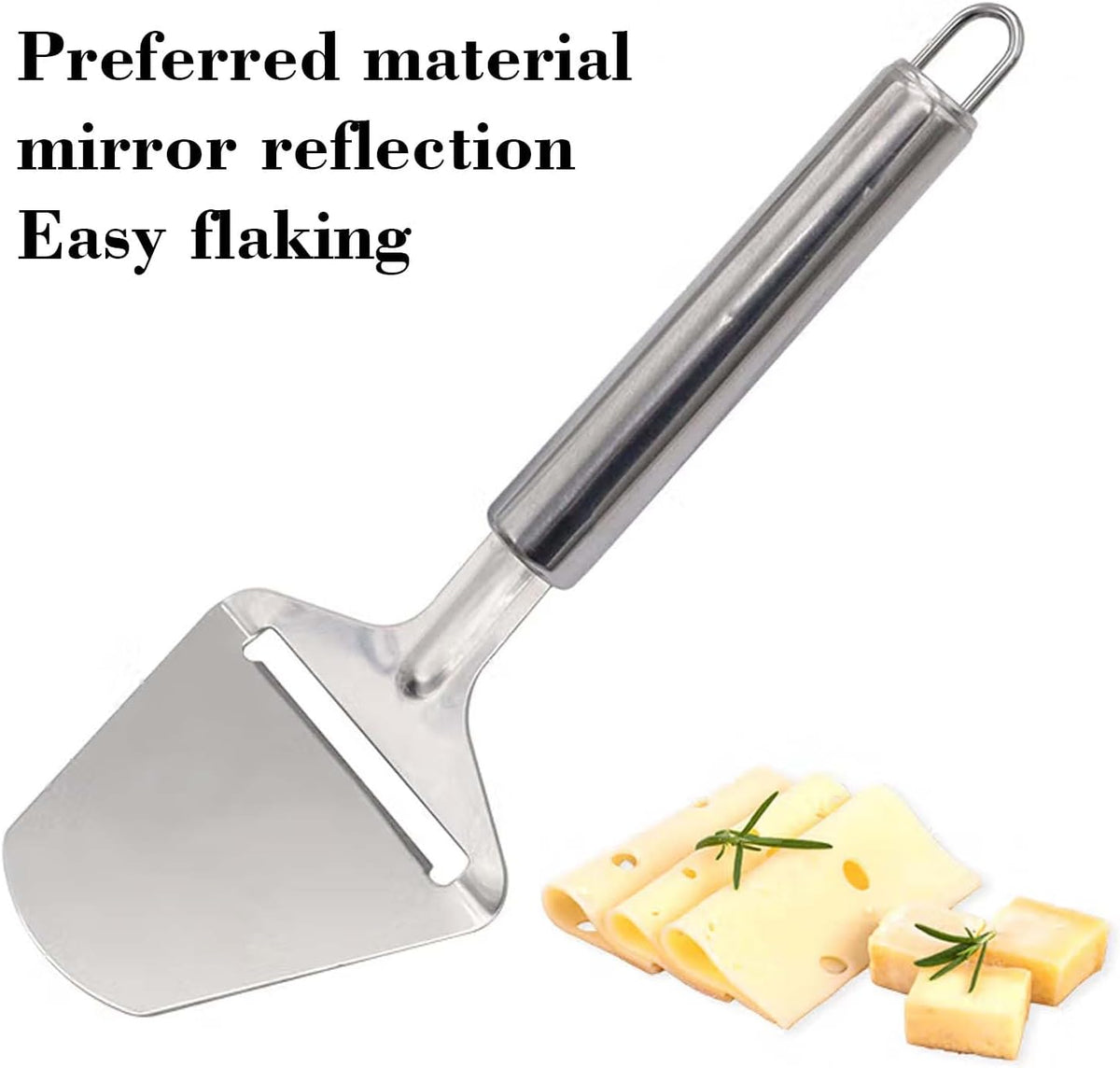 Stainless Steel Handheld Cheese Slicer for Block Cheese, Hard Cheese Plane