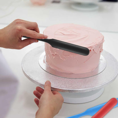 4-Pack Silicone Jar Spatula Set, Long Handle Nonstick Scraper Tools