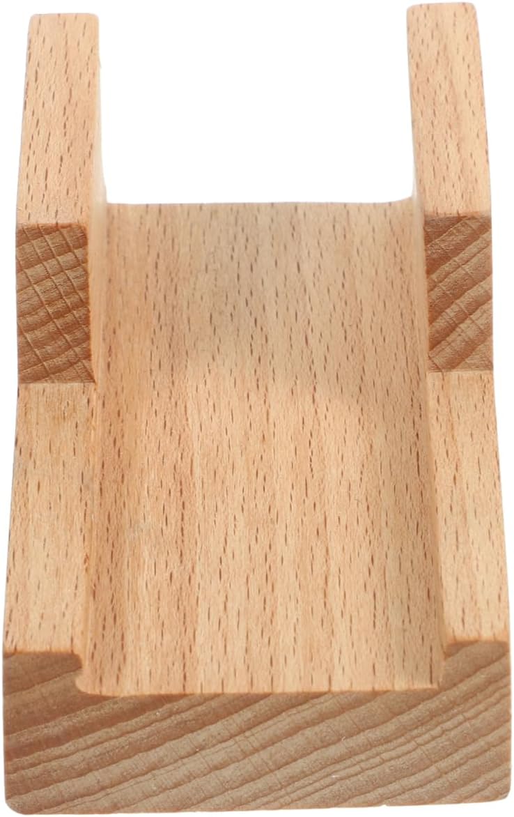 Amosfun Japanese Wooden Sushi Holder - Traditional Sushi Rack Taco Holder for Home Restaurant Party Use 3.54 X 1.96 X 1.57 Inches