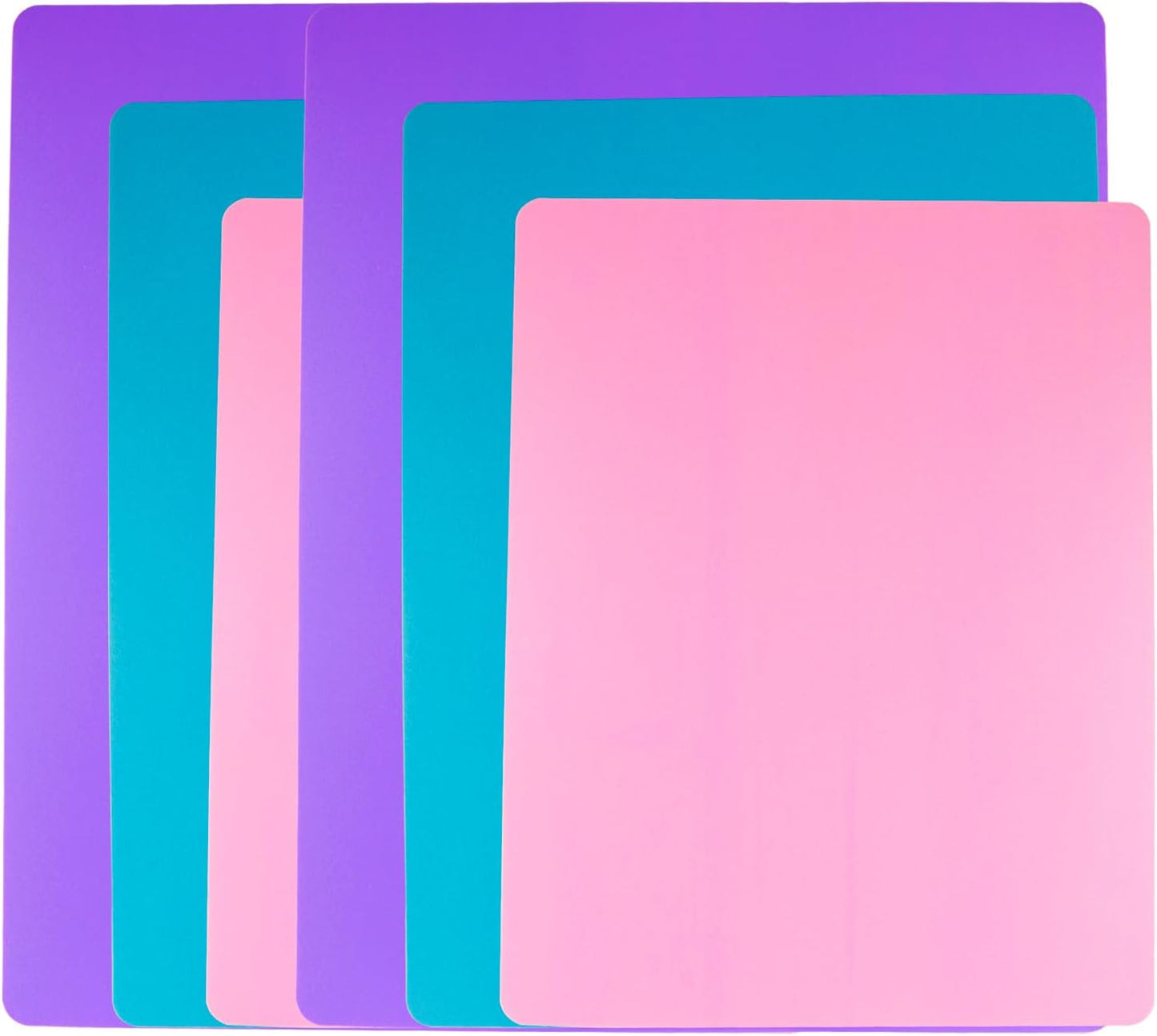 Flexible Cutting Board mats, Plastic Cutting Boards for Kitchen Cooking, Cutting board sheets for Meat and Vegetables, Dishwasher Safe Set of 4Pcs