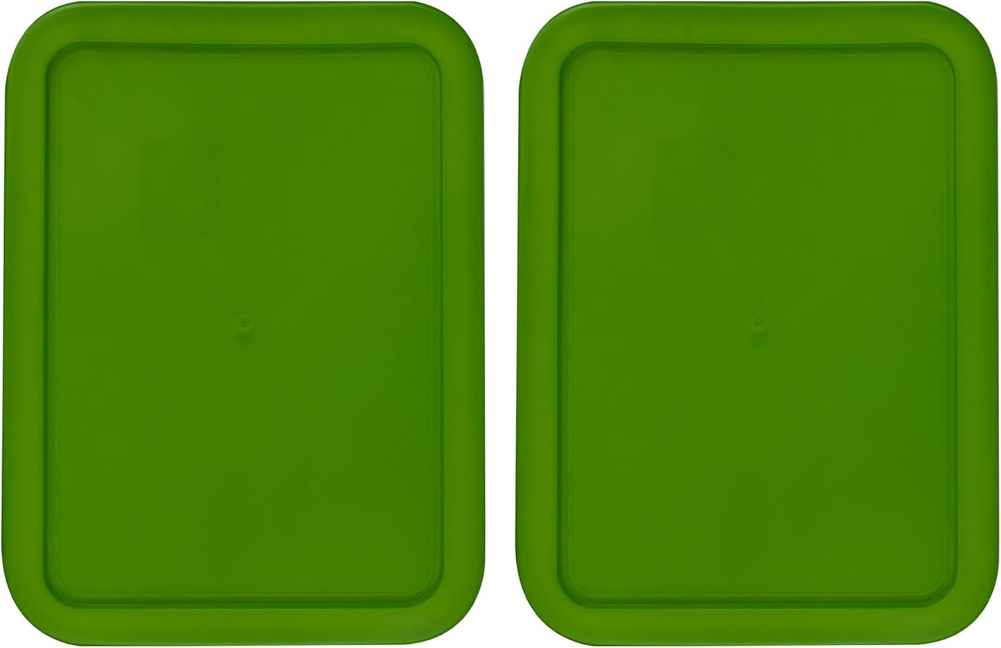 Replacement Lids fits Pyrex 3-Cup Glass Food Storage Container Bowls, (7.75 x 5.75-Inch) Plastic Rectangle Lids Covers for Pyrex 7210-PC, Airtight & Leakproof (4-Pack, Turquoise)