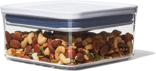 OXO Good Grips POP Container - Airtight Food Storage - Big Square Short 2.8 Qt Ideal for 5 lbs of sugar, cookies or crackers