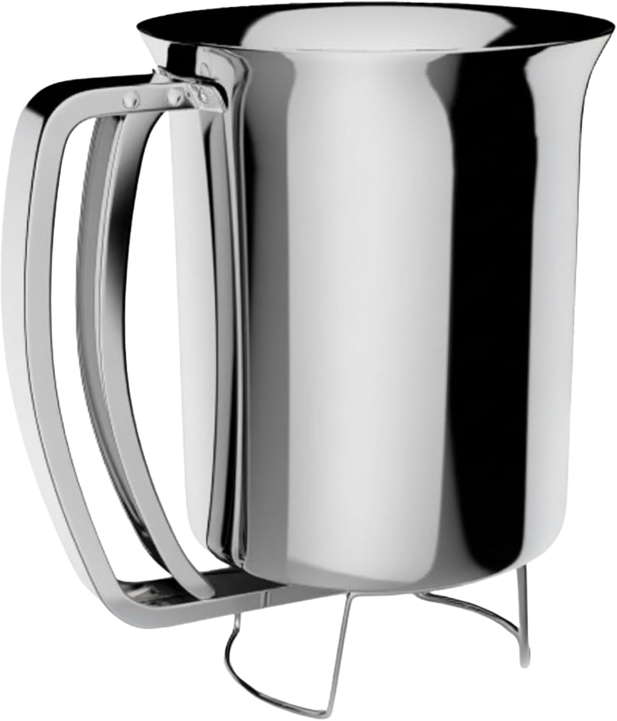 Pancake Batter Dispenser- Gourmet Stainless-Steel Pourer- Perfect for Baking Cupcakes, Waffles, Cakes, and Muffins- No Drip Dispenser by Chef Buddy