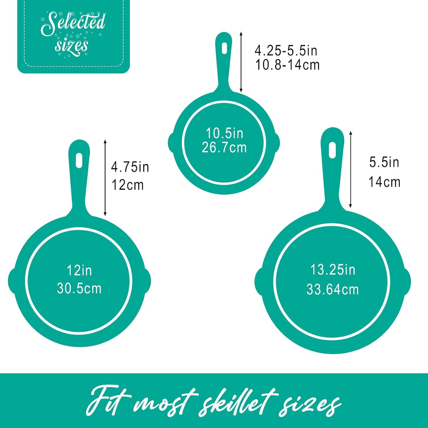 Joyhalo 6 Pack Cast Iron Skillet Handle Cover