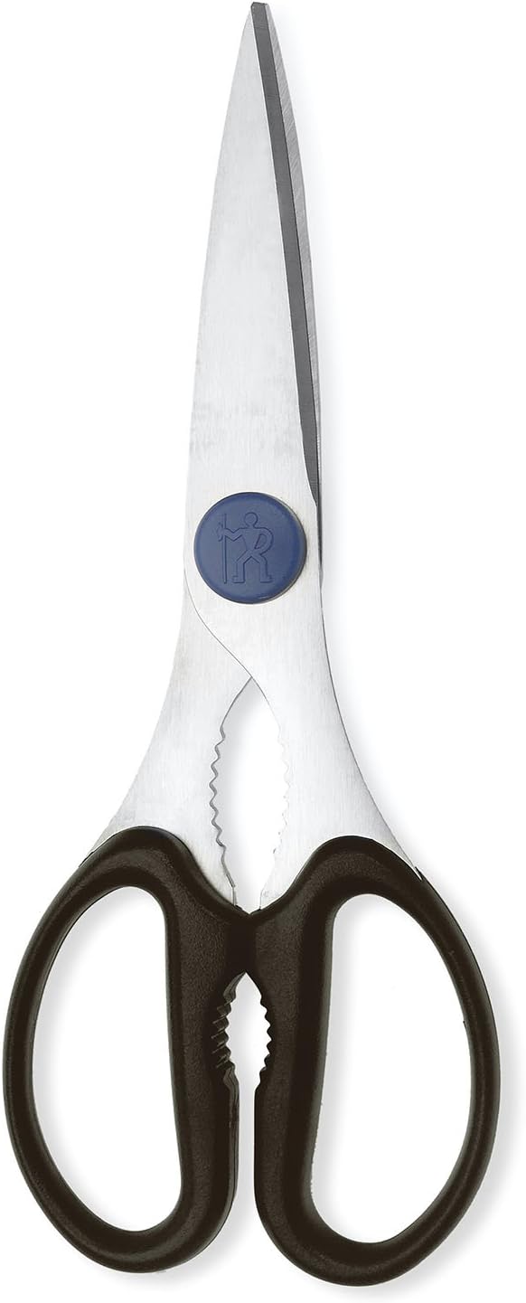 HENCKELS Kitchen Shears, Made in Japan, Kitchen Scissors, Multi-Purpose Scissors with Stainless Steel Blades, Built-In Bottle Opener & Soft Grip – Dishwasher Safe