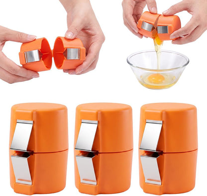 3 Pcs Egg Shell Opener, Portable Egg Separator Tool for Baking，Mix