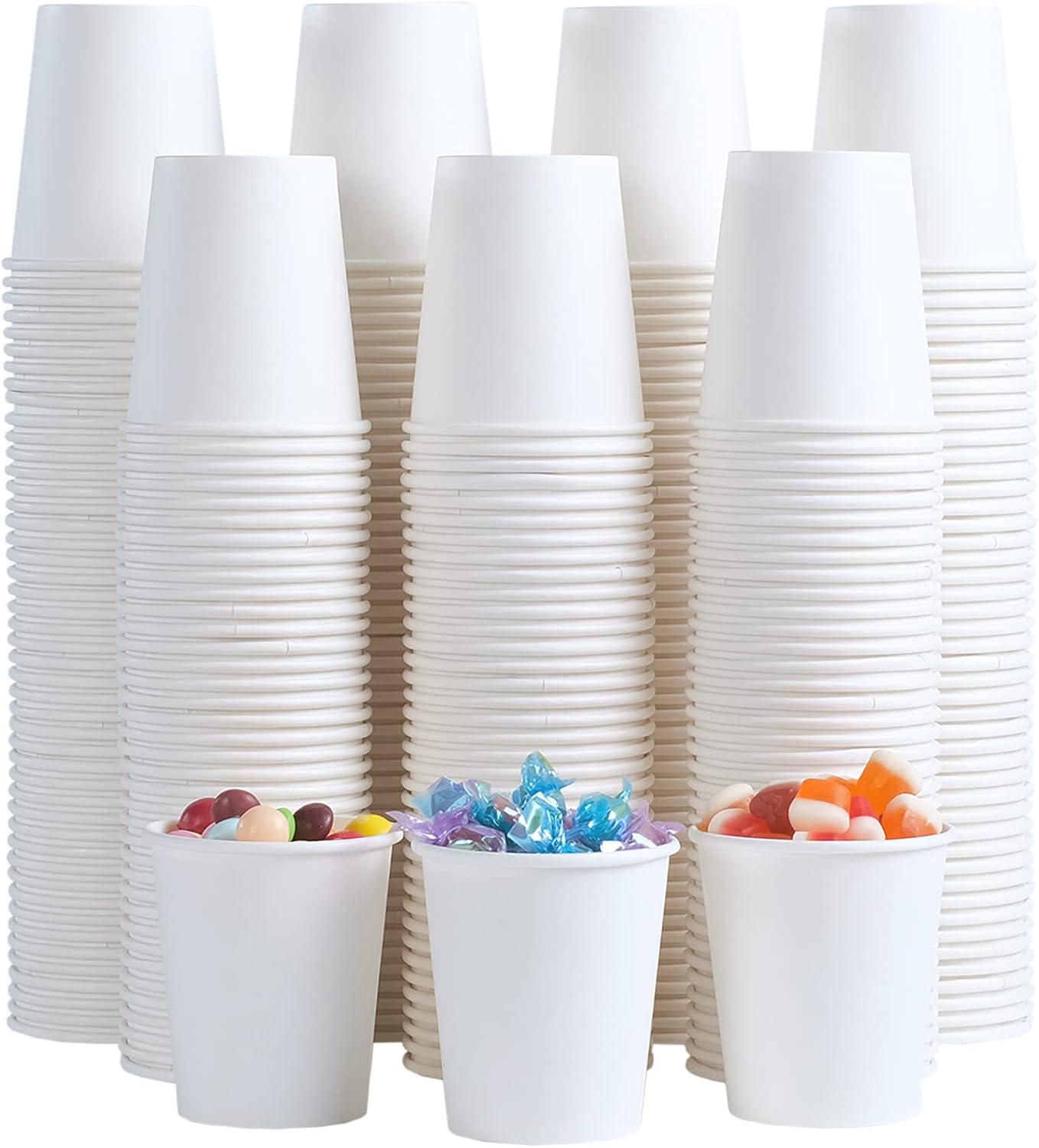 Lamosi 100 Pack 5 oz Paper Cups, Disposable Small Bathroom Cups 5oz, Mini Espresso Cups for Mouthwash, Travel, Party, Picnics, Home