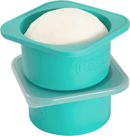 PLUS 1000ml Pizza Dough Proofing Containers, 2-Pack, Green