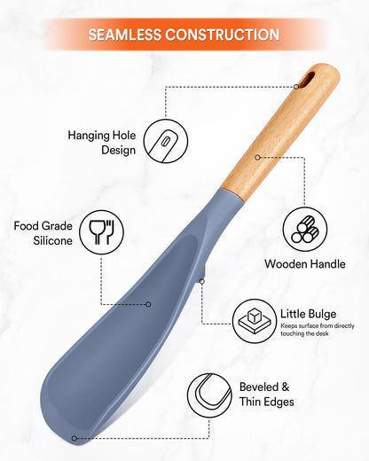 Badiano Cooking Spoon and Rice Scooper for Nonstick Cookware,Multi-function