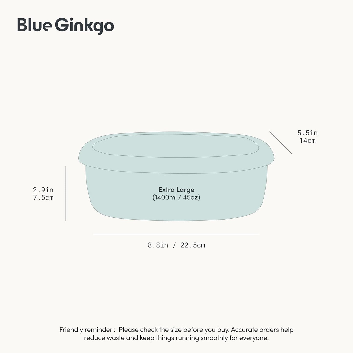 BLUE GINKGO Nesting Silicone Containers - Set of 3 Hard-Shell Silicone Food Storage Containers | BPA Free, Airtight, Dishwasher and Freezer Safe (6.7oz, 10oz, 20oz) - Green