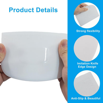 5 Pcs Flexible Bowl Spatula, White