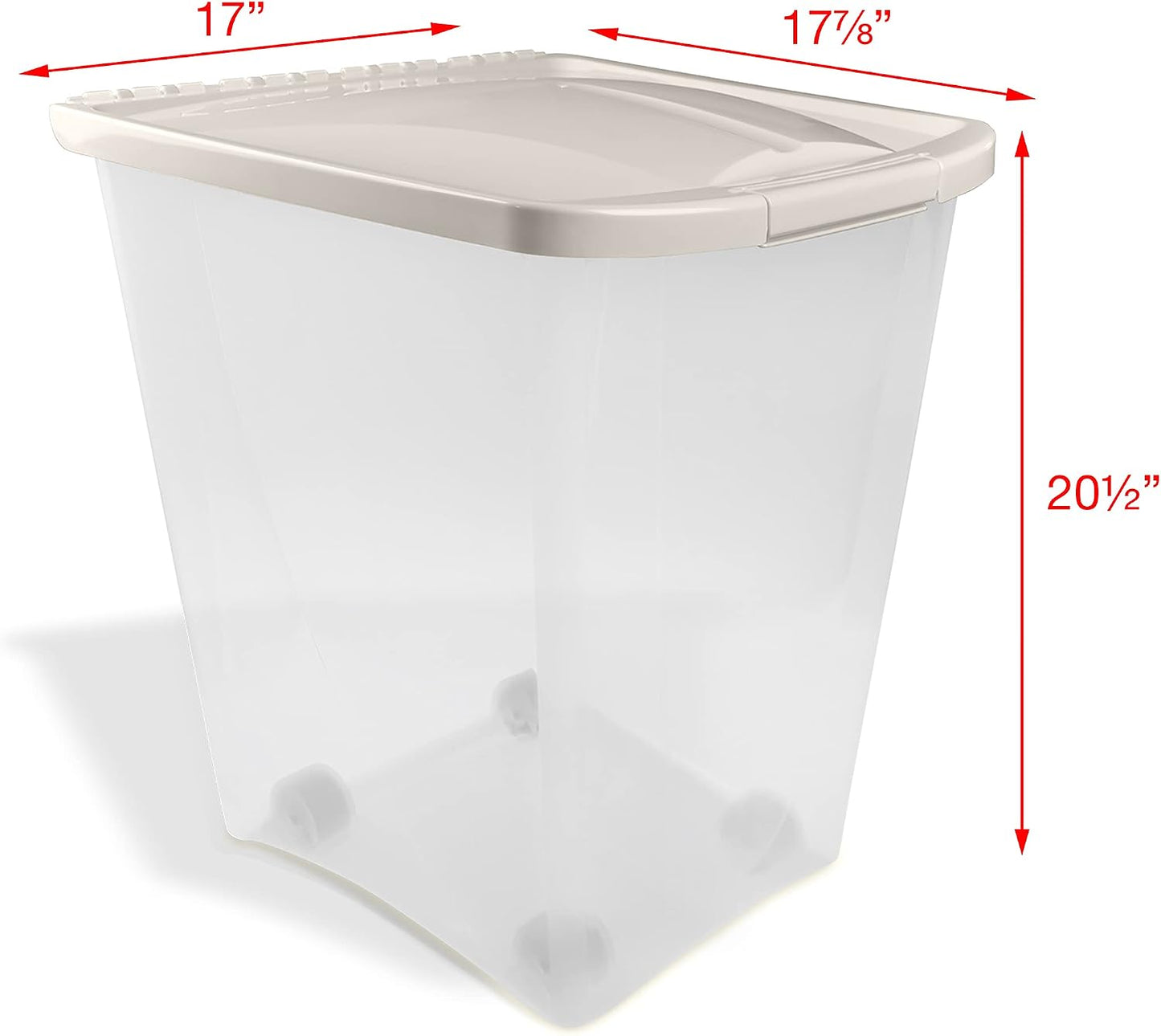 Van Ness 50-Pound Food Container with Fresh-Tite Seal and Wheels