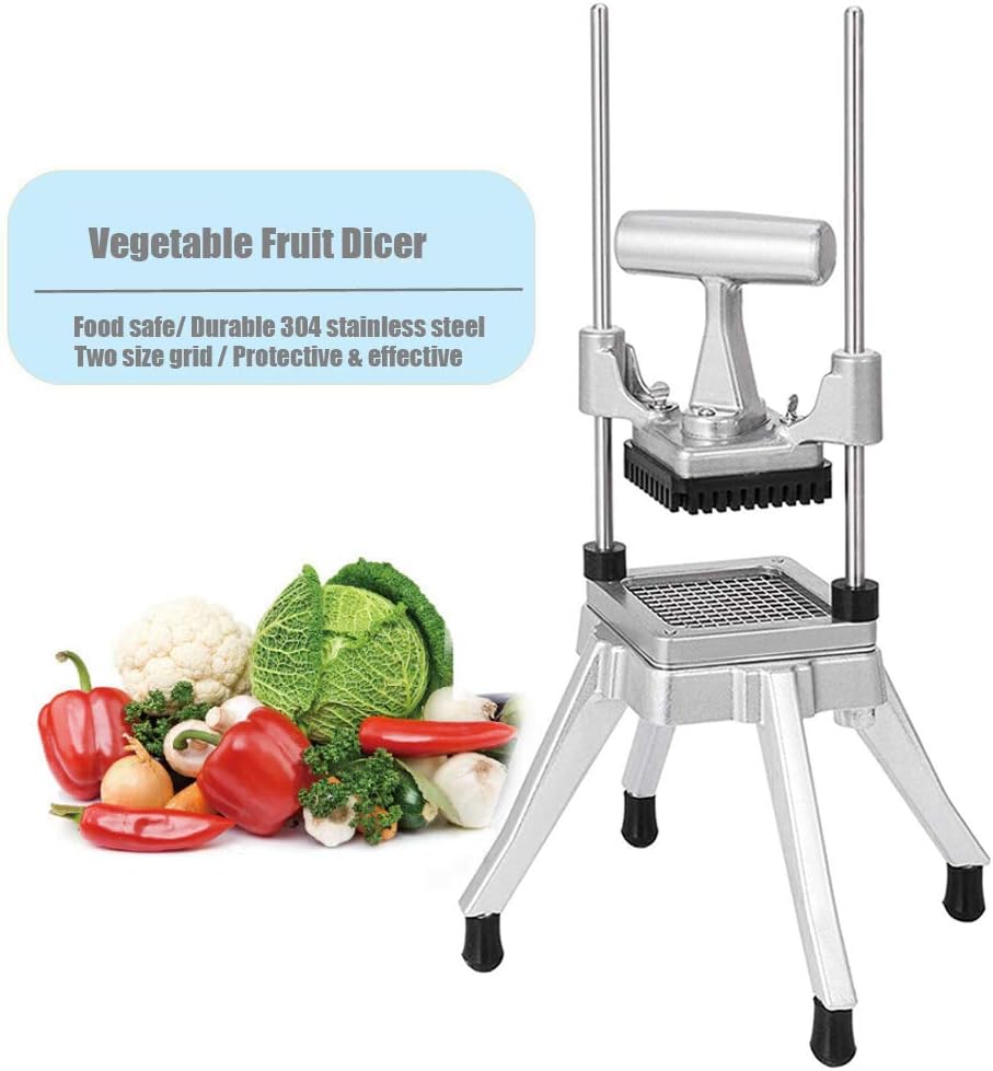 3/8" Blade Commercial Vegetable Fruit Dicer Onion Potato Tomato Slicer Chopper Peppers,Potatoes,Mushrooms Restaurant Quick Slicer Machine
