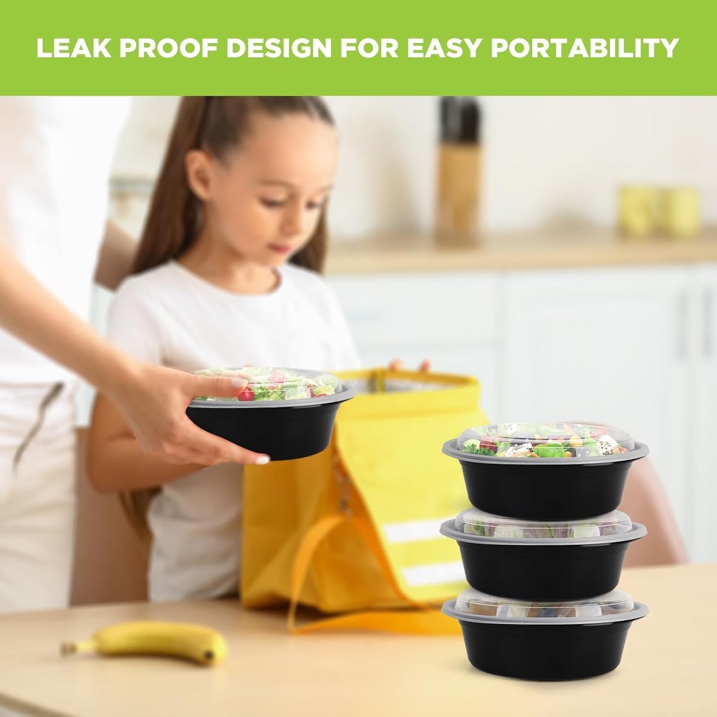 WGCC Meal Prep Containers [38OZ] Plastic Food Storage Containers With Lids,10-Pack Reusable To Go Containers, Disposable Food Prep Container, BPA-free, Stackable, Microwave/Dishwasher/Freezer Safe