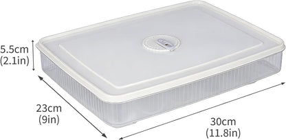 3Tier Deviled Egg Containers with Lid,Plastic Egg Container for Refrigerator with Handle,Deviled Egg Carrier for 72 Eggs,Kitchen,Festival Party, Stackable Egg Holder for Fridge (White)