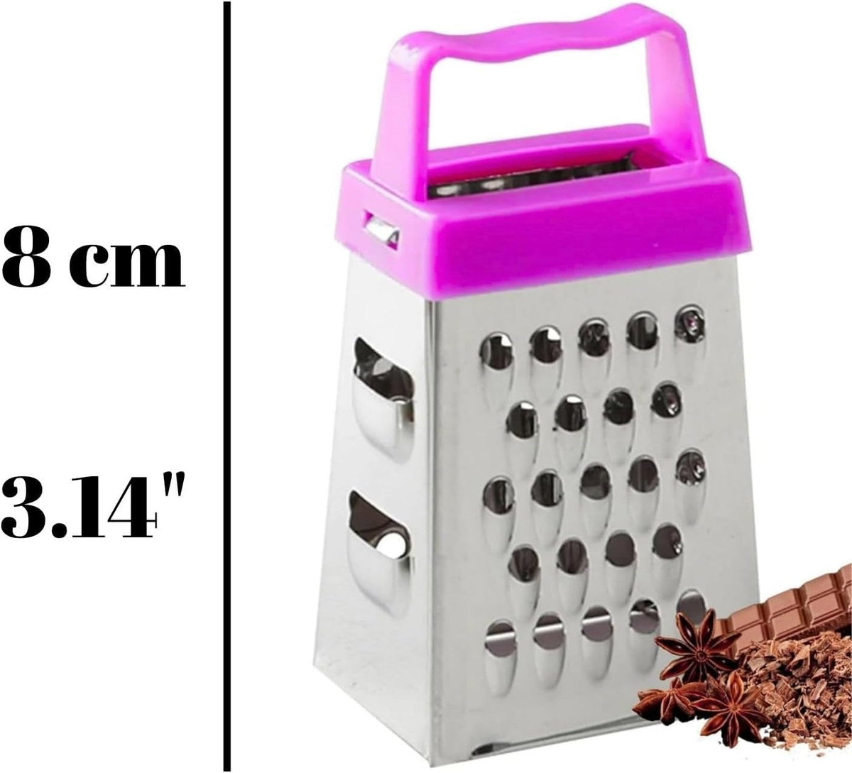 Mini Garlic Grater, Stainless Steel Cheese Ginger Vegetable Spices Small Grater for Kitchen
