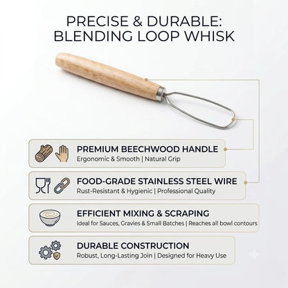 Sourdough Starter Stirring Hook and Danish Dough Whisk | Small Size to Fit in Jars | Improve the Mixing Standard Of Your Starter For Better Baking Results | New England Sourdough Starter Co.