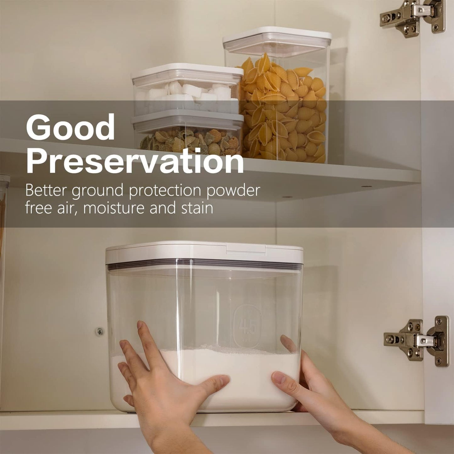 Flour Container 20LBS - 10 L /10.5 QT /10 KG - Rice Container Storage Food Grain Container Bins Household for Kitchen Pantry Organization (11L)