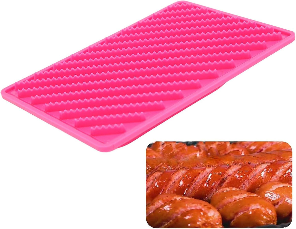 Cyrank Hot Dog Cutter Tool, Curly Hot Dog Sausage Cutter Multifunctional Sausage Criss Cross Handle Sausage Slicers for BBQ, Grilling, Picnics, Outdoor Cooking, Kitchen