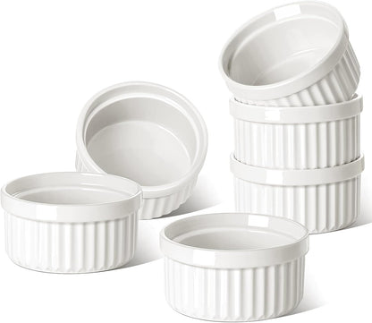 LE TAUCI Sauce Cups 2 OZ, Set of 6, White