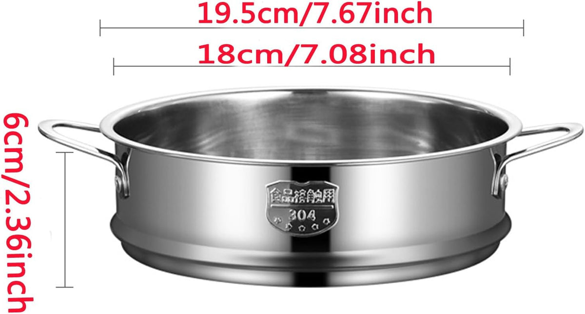 Stainless Steel Dumpling Steamer Basket,Insert for Pot Cooking(9.44INCH）