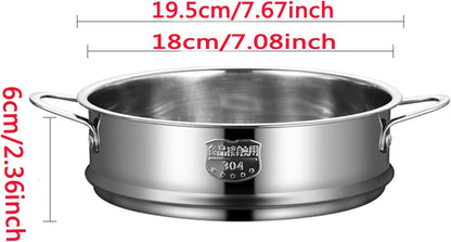 Stainless Steel Dumpling Steamer Basket,Insert for Pot Cooking(9.44INCH）