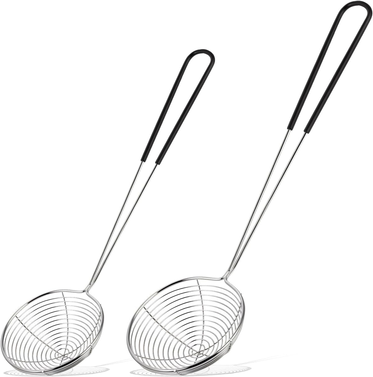 2Pcs Spider Strainer Skimmer Stainless Steel Hot Pot Strainer Spoons
