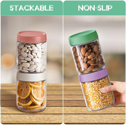 10oz Overnight Oats Containers with Lids - 2 Pack Bulk Airtight Glass Jars Meal Prep Jar for Yogurt Salad, Smoothies, Reusable Full Storage Containers appliance (Leakproof, Dishwasher & Freezer Safe)