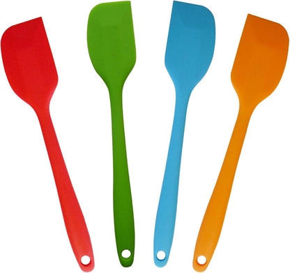 4Pcs Silicone Spatulas, Rubber Spatula Scrapers Baking Mixing Tool,Small