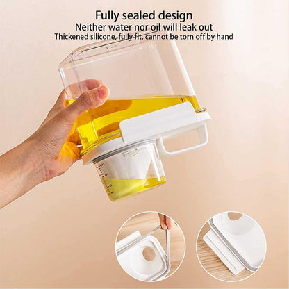 Rice Airtight Dry Food Storage Containers with Pourable Spout,Kitchen Food Cereal Storage Containers with Graduated Cap (1800ML)
