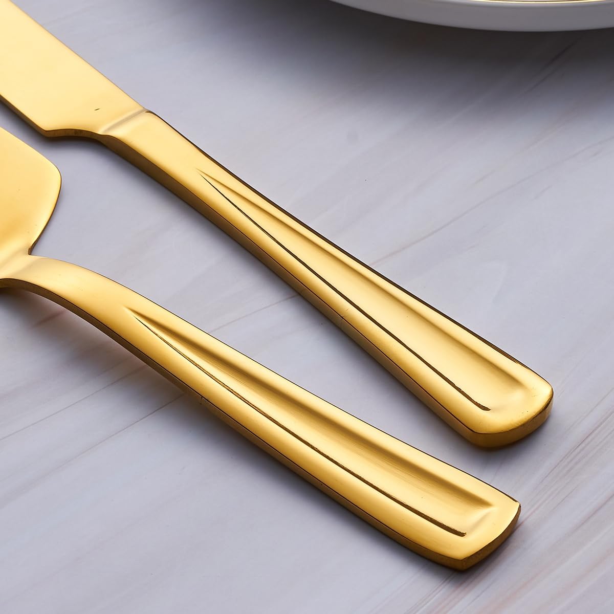 GoGeiLi Stainless Steel Wedding Cake Cutting Set